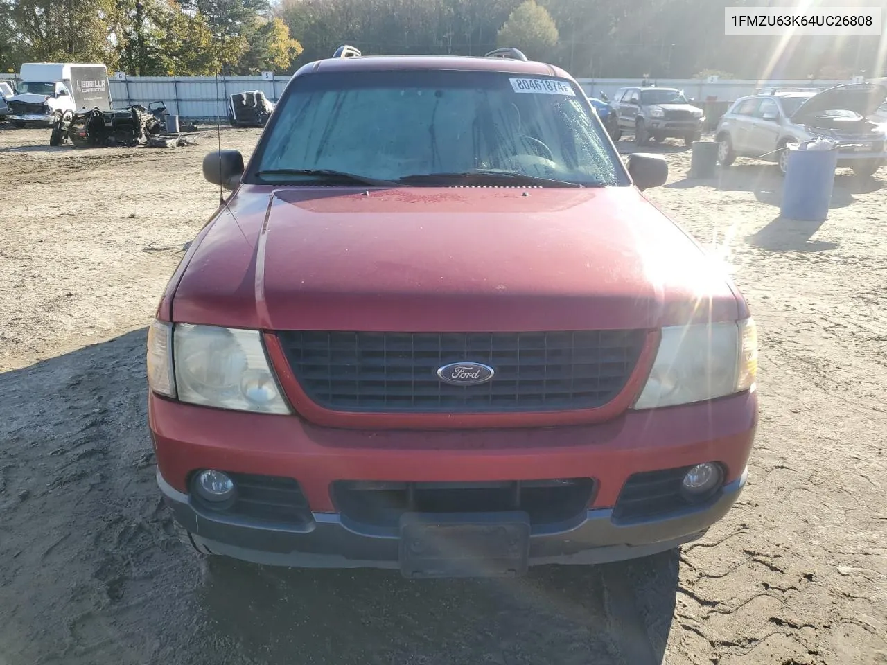 2004 Ford Explorer Xlt VIN: 1FMZU63K64UC26808 Lot: 80461874