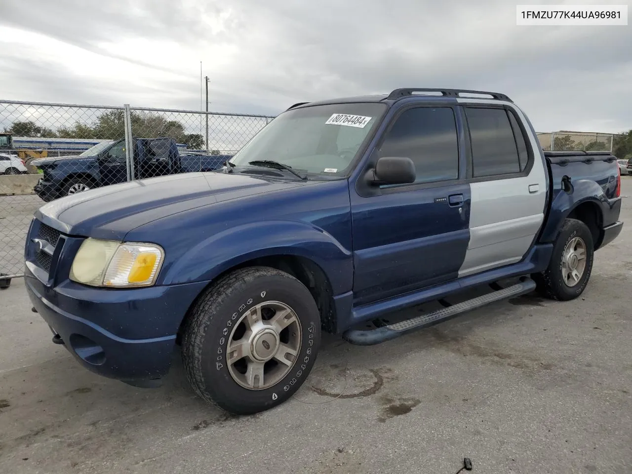 2004 Ford Explorer Sport Trac VIN: 1FMZU77K44UA96981 Lot: 80764484