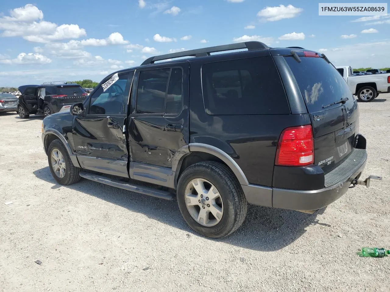 2005 Ford Explorer Xlt VIN: 1FMZU63W55ZA08639 Lot: 63309294