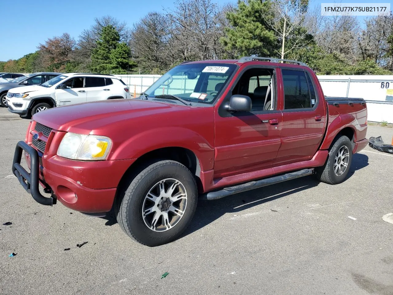 2005 Ford Explorer Sport Trac VIN: 1FMZU77K75UB21177 Lot: 70671074