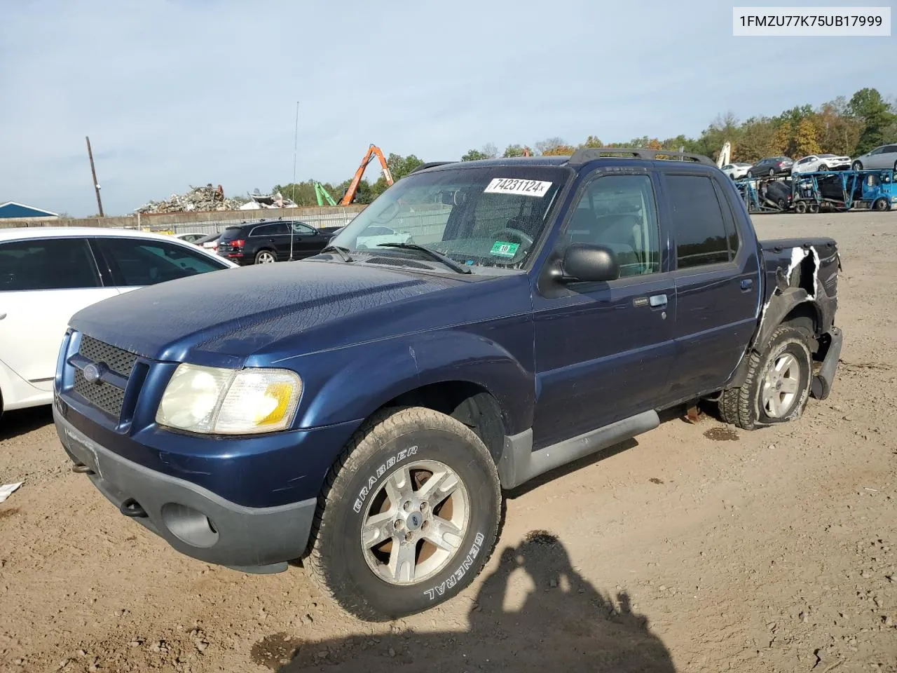 2005 Ford Explorer Sport Trac VIN: 1FMZU77K75UB17999 Lot: 74231124