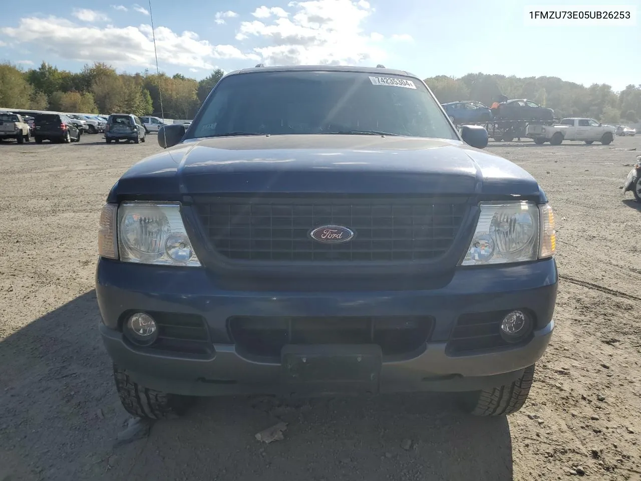 2005 Ford Explorer Xlt VIN: 1FMZU73E05UB26253 Lot: 74235304