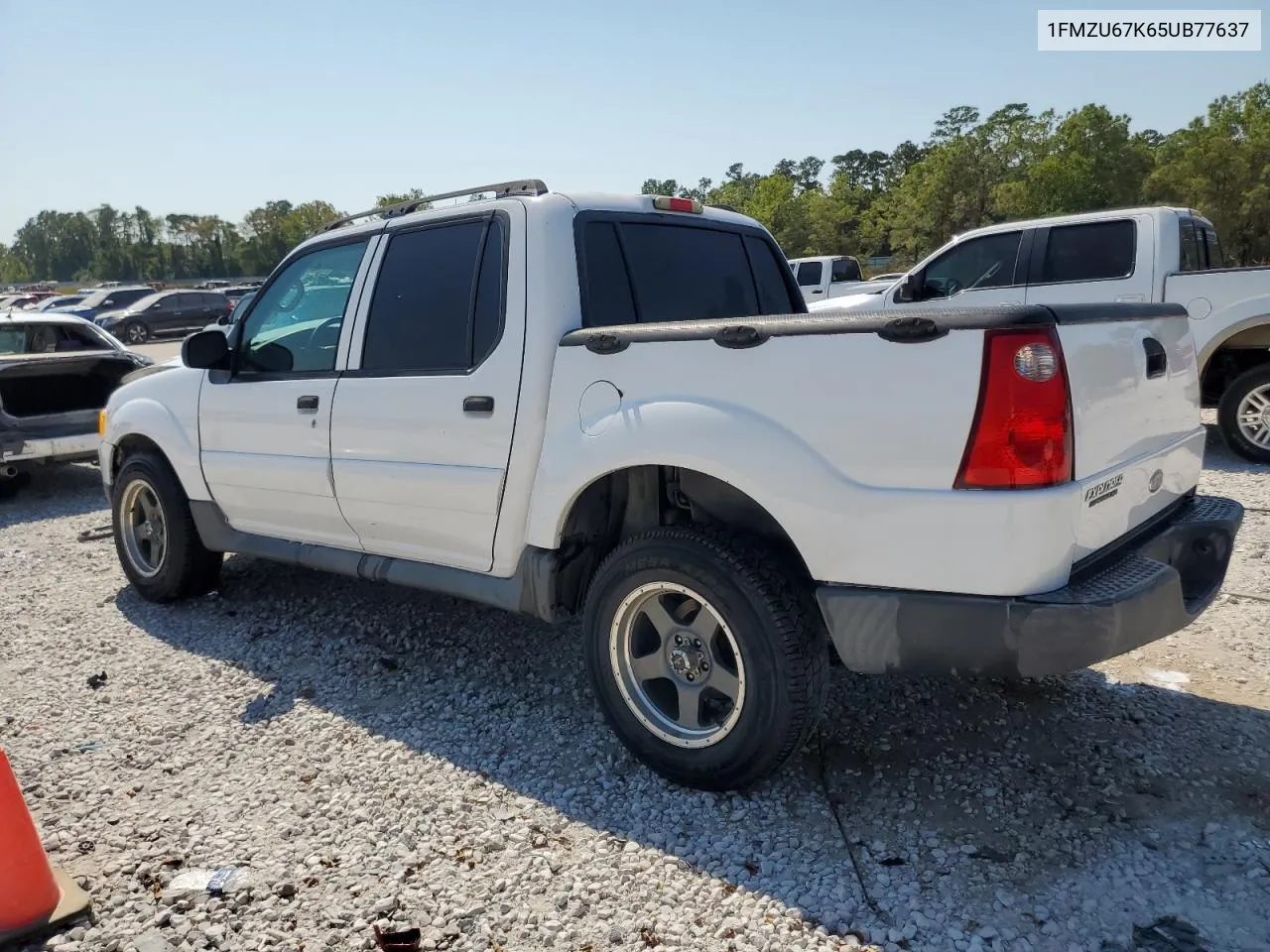 2005 Ford Explorer Sport Trac VIN: 1FMZU67K65UB77637 Lot: 75243804