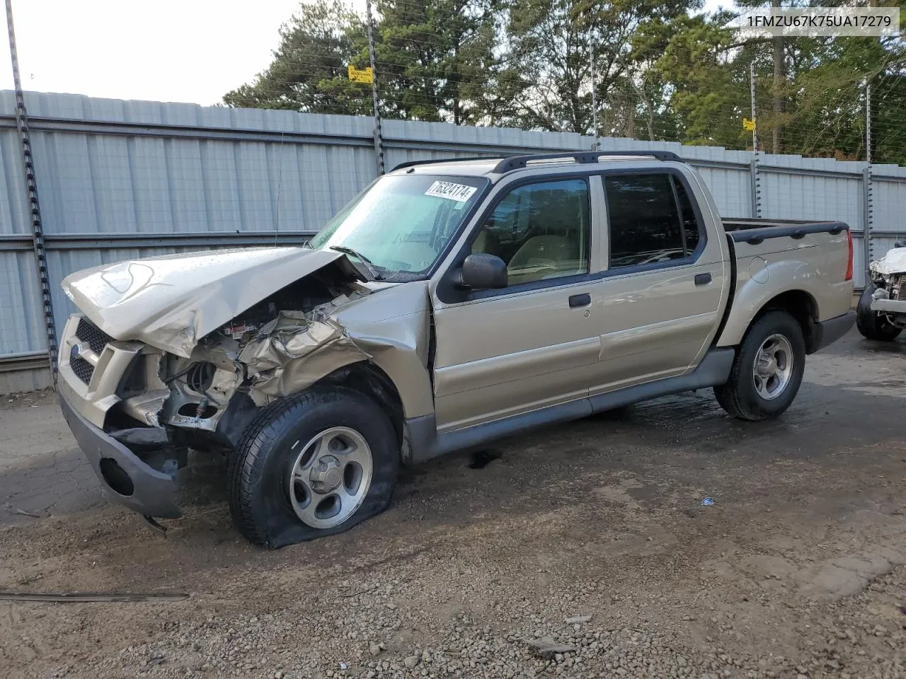 2005 Ford Explorer Sport Trac VIN: 1FMZU67K75UA17279 Lot: 76324174