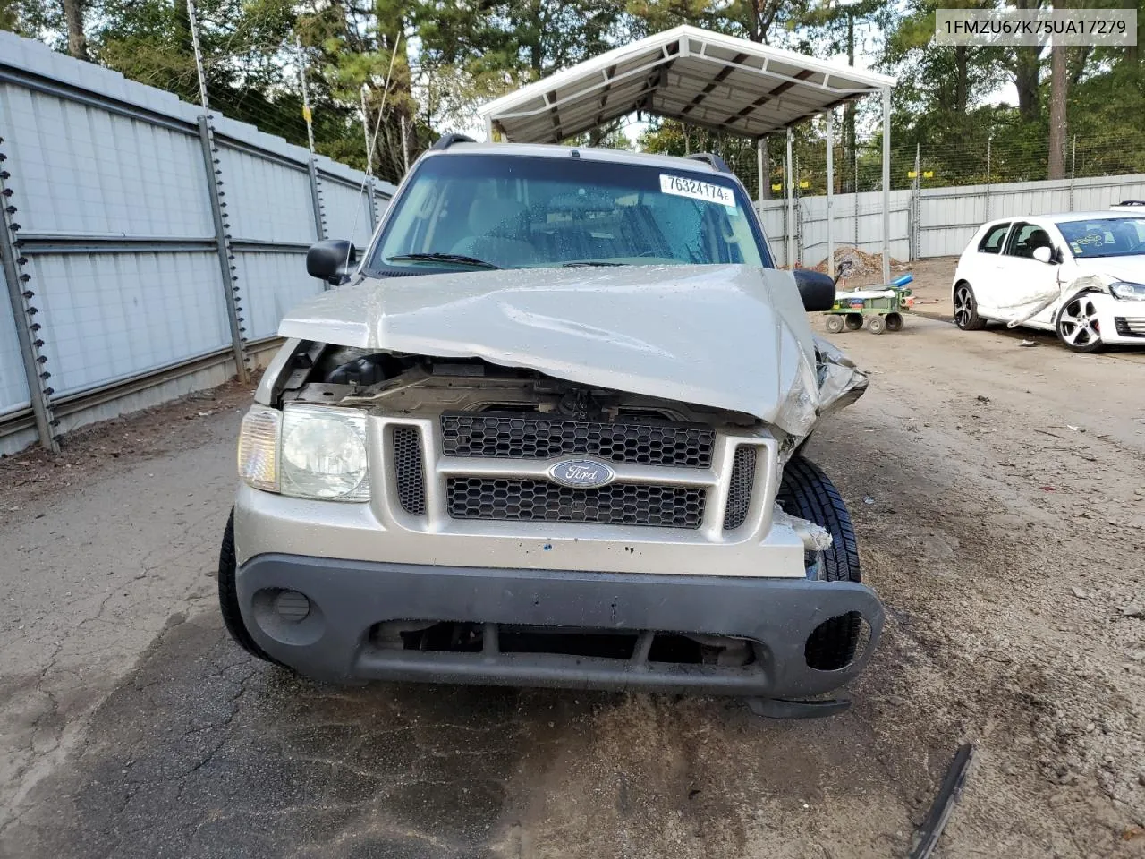 2005 Ford Explorer Sport Trac VIN: 1FMZU67K75UA17279 Lot: 76324174