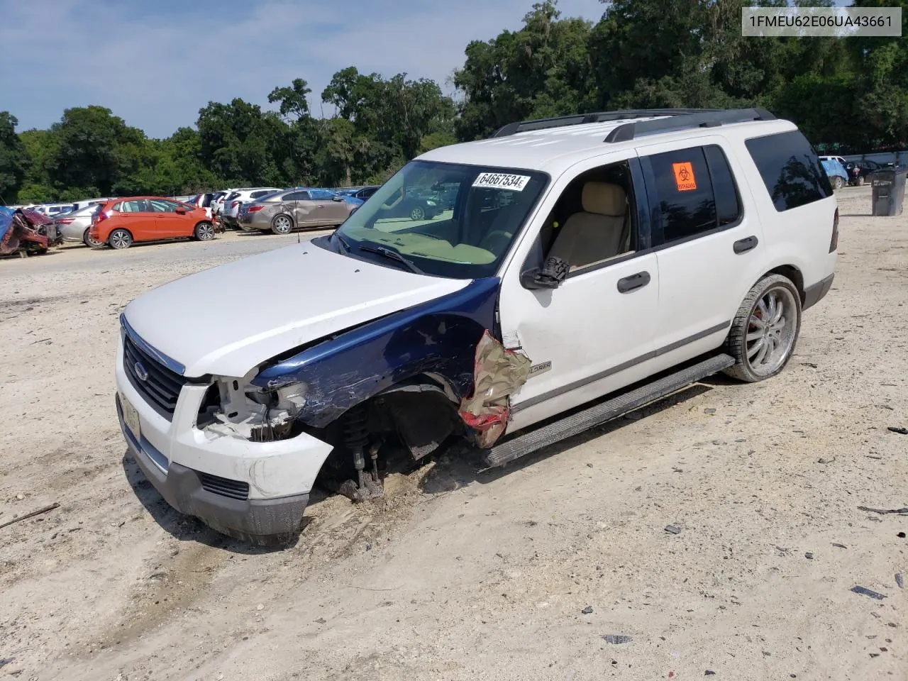 2006 Ford Explorer Xls VIN: 1FMEU62E06UA43661 Lot: 64667534