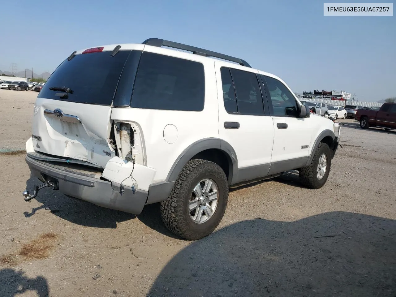 2006 Ford Explorer Xlt VIN: 1FMEU63E56UA67257 Lot: 71126944