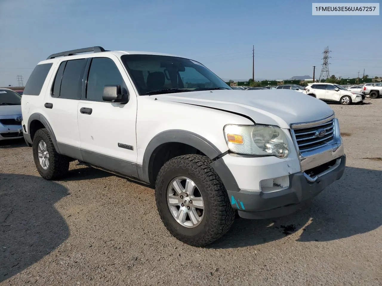 2006 Ford Explorer Xlt VIN: 1FMEU63E56UA67257 Lot: 71126944