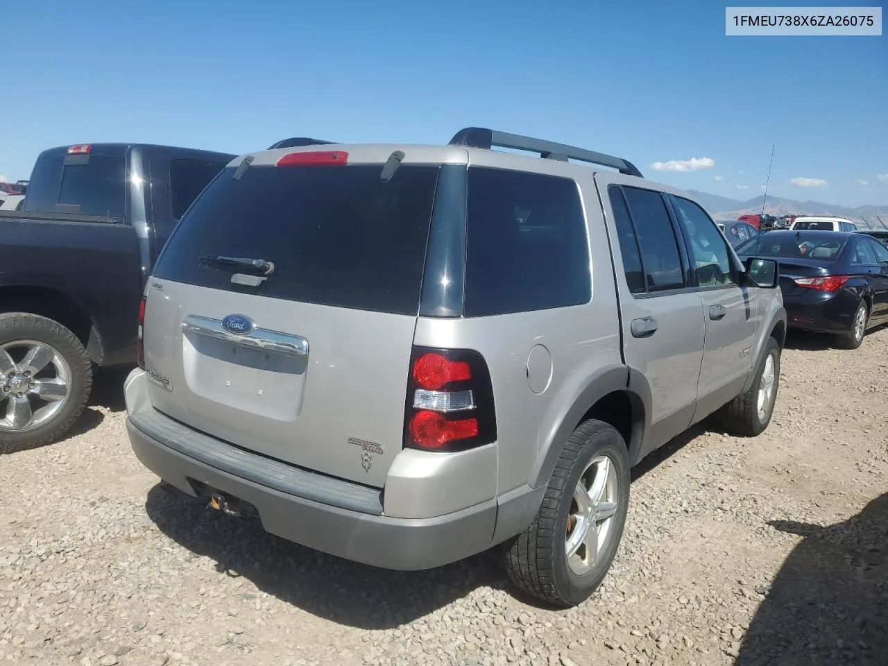 2006 Ford Explorer Xlt VIN: 1FMEU738X6ZA26075 Lot: 72141324