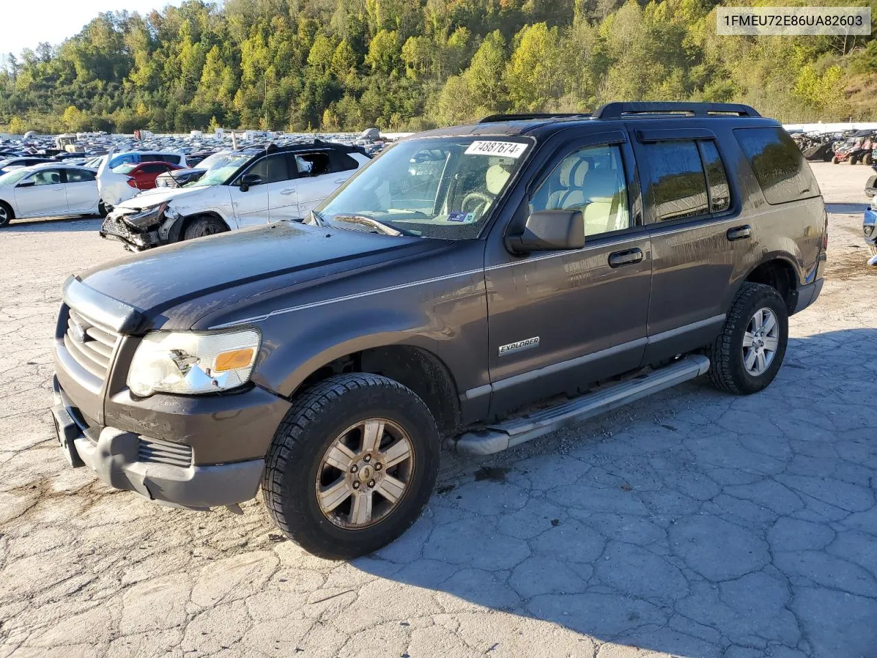 2006 Ford Explorer Xls VIN: 1FMEU72E86UA82603 Lot: 74887674