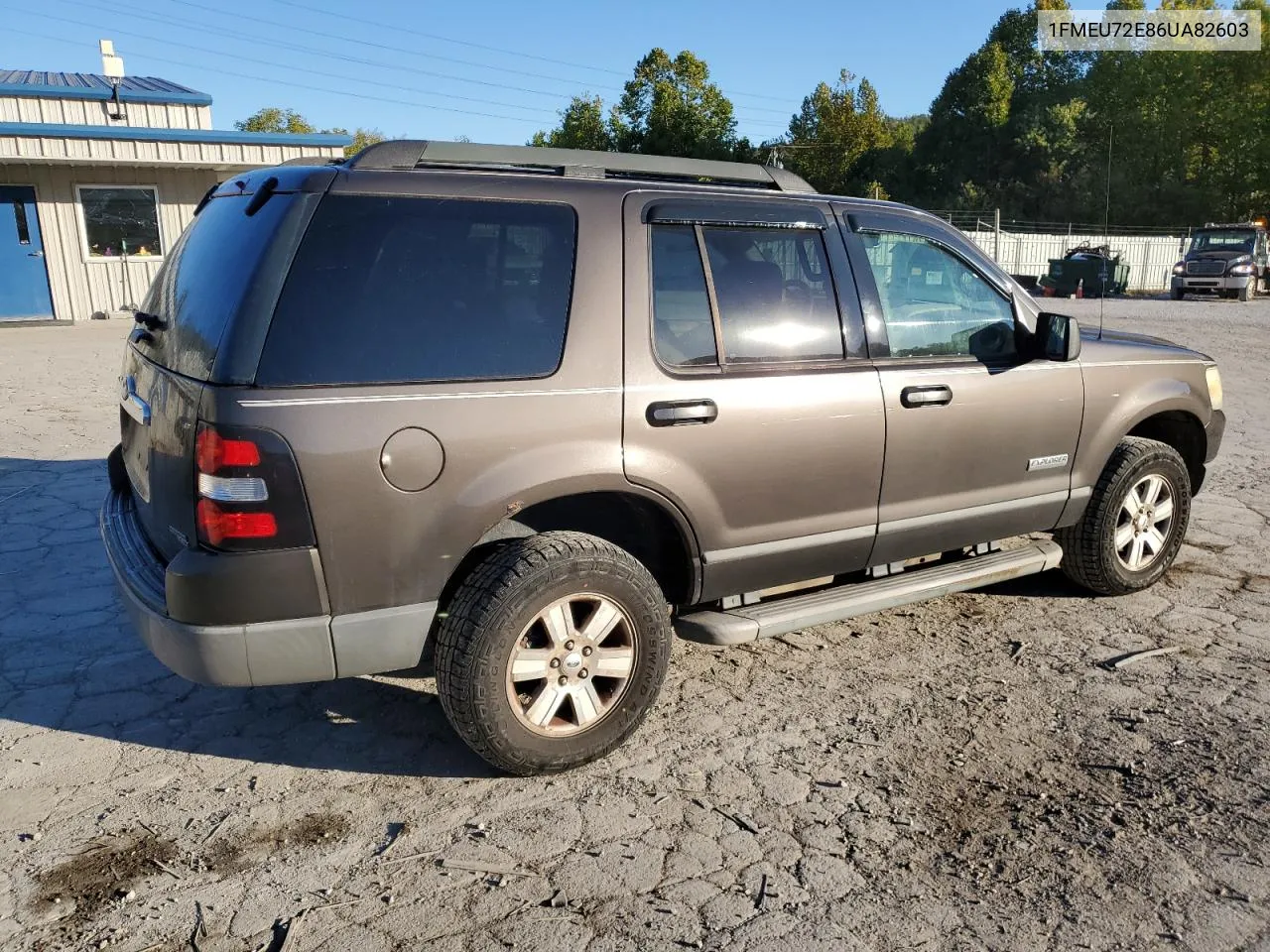 2006 Ford Explorer Xls VIN: 1FMEU72E86UA82603 Lot: 74887674