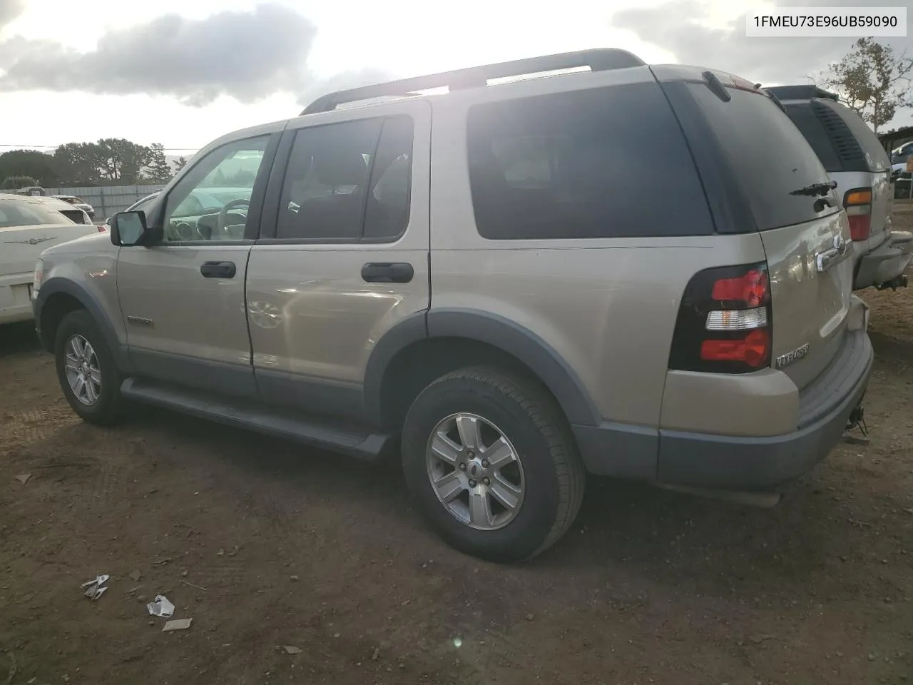 2006 Ford Explorer Xlt VIN: 1FMEU73E96UB59090 Lot: 75139354