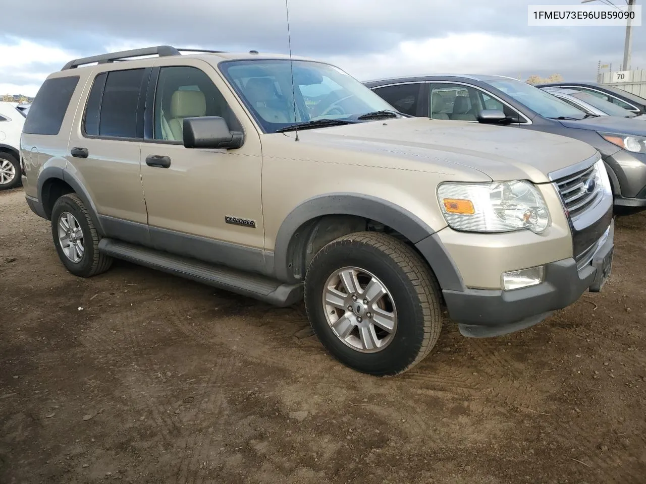 2006 Ford Explorer Xlt VIN: 1FMEU73E96UB59090 Lot: 75139354