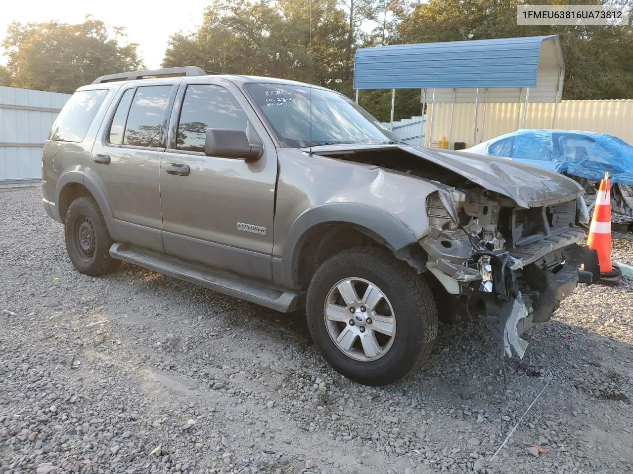 2006 Ford Explorer Xlt VIN: 1FMEU63816UA73812 Lot: 75677763