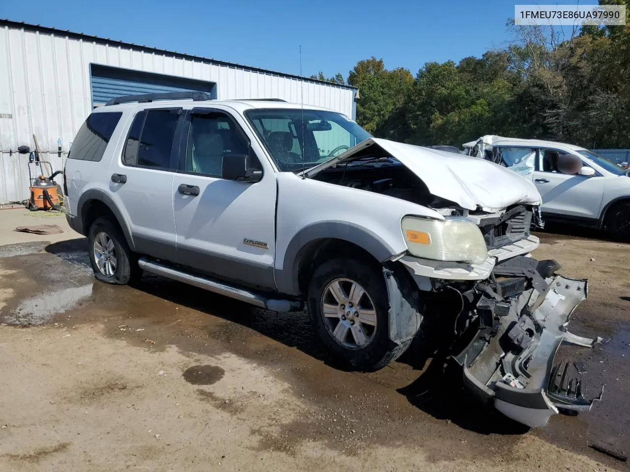 2006 Ford Explorer Xlt VIN: 1FMEU73E86UA97990 Lot: 76943504