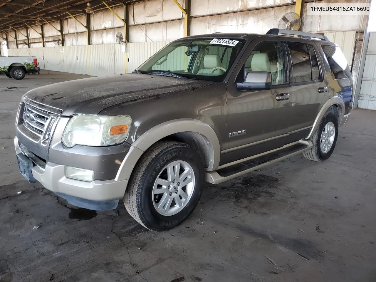 2006 Ford Explorer Eddie Bauer VIN: 1FMEU64816ZA16690 Lot: 78215824