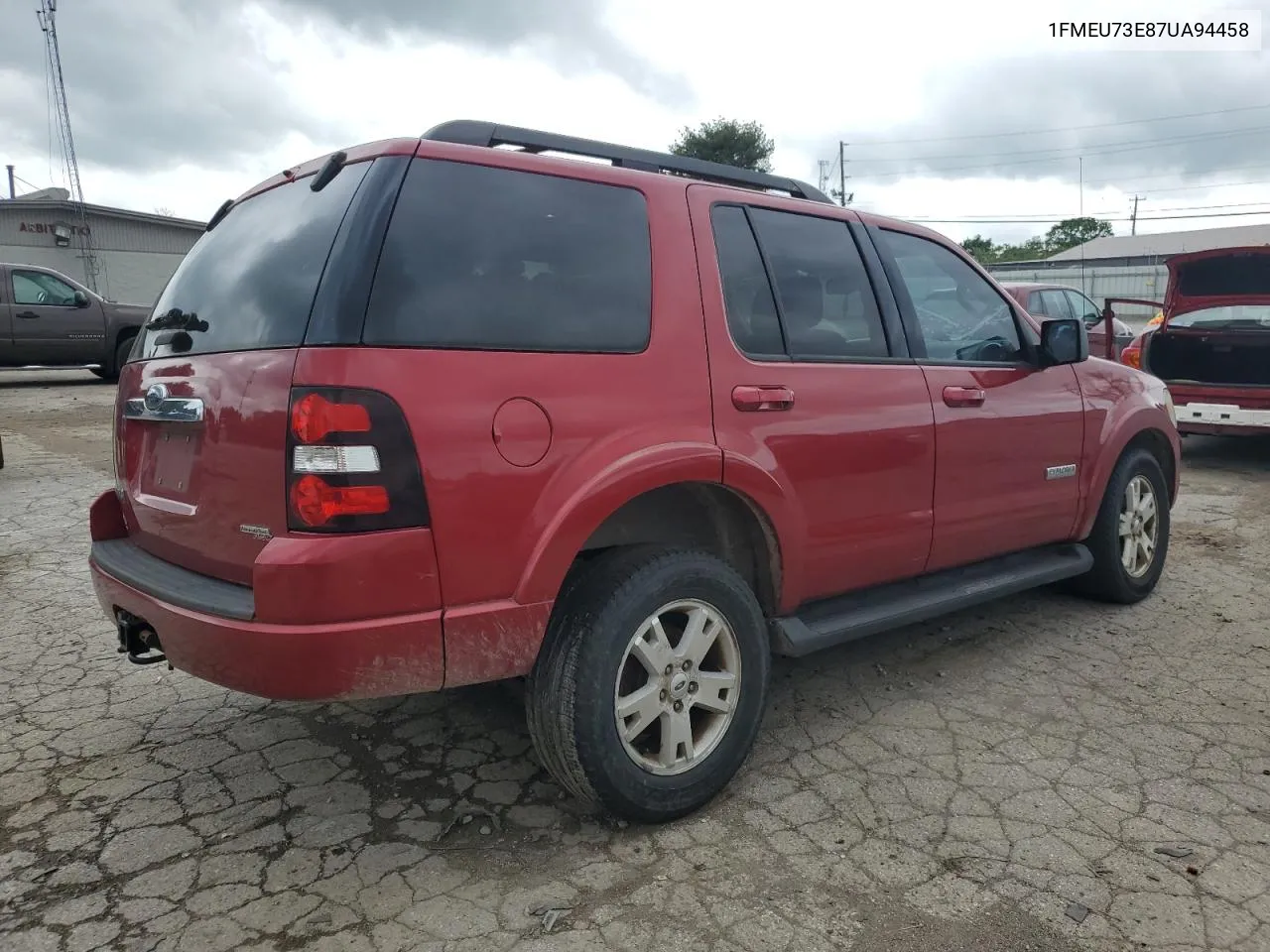 2007 Ford Explorer Xlt VIN: 1FMEU73E87UA94458 Lot: 54310354