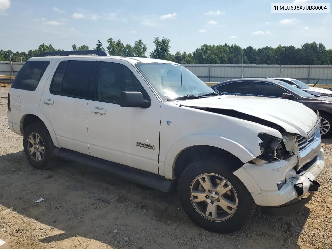 2007 Ford Explorer Xlt VIN: 1FMEU638X7UB80004 Lot: 58629824