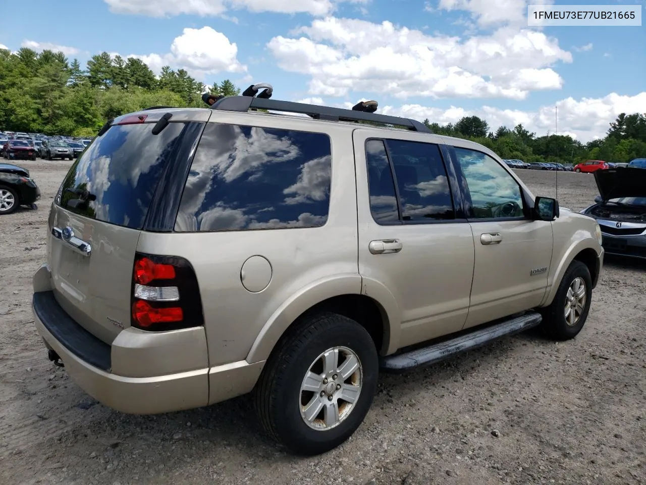 2007 Ford Explorer Xlt VIN: 1FMEU73E77UB21665 Lot: 61115734