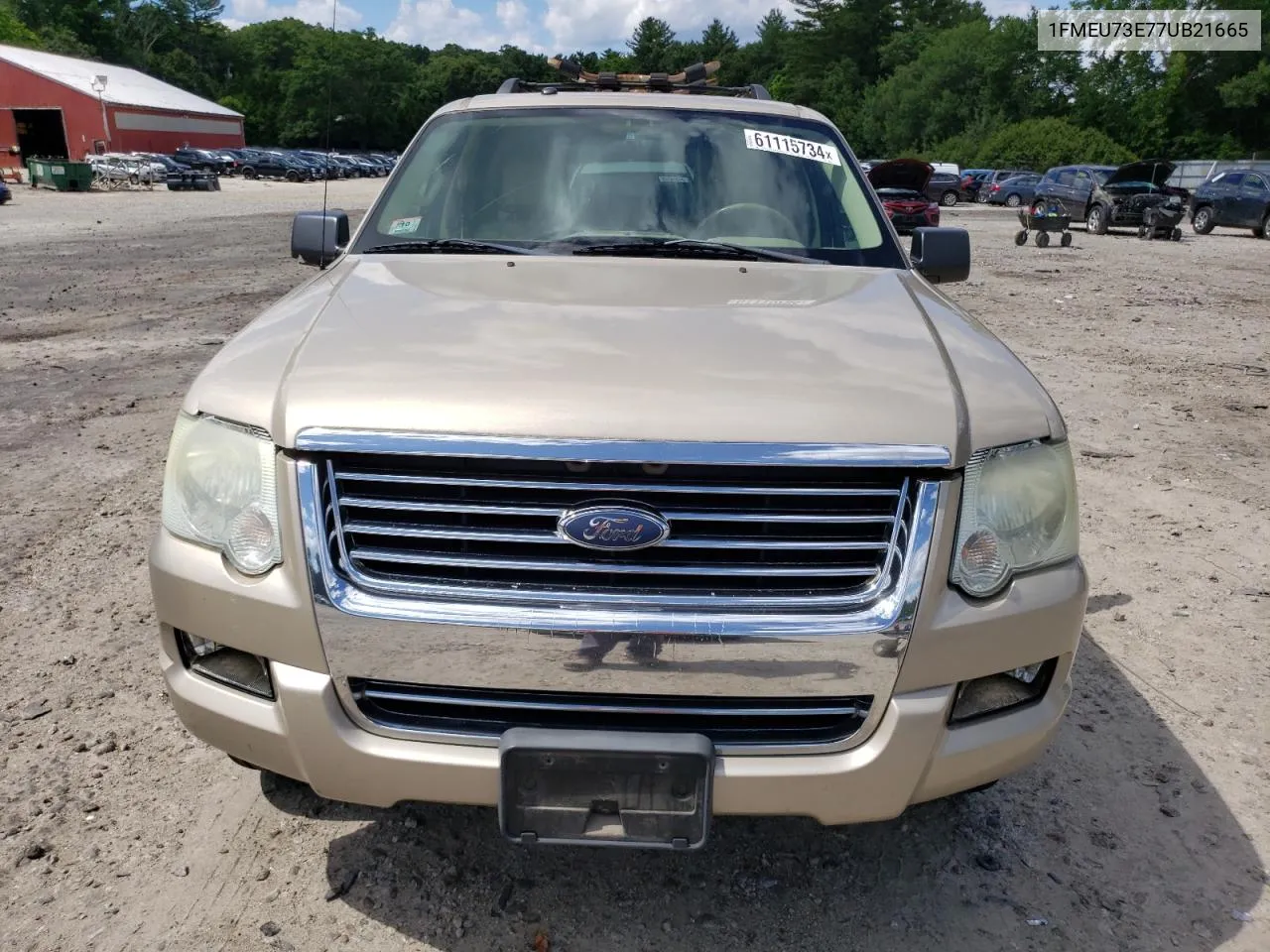 2007 Ford Explorer Xlt VIN: 1FMEU73E77UB21665 Lot: 61115734