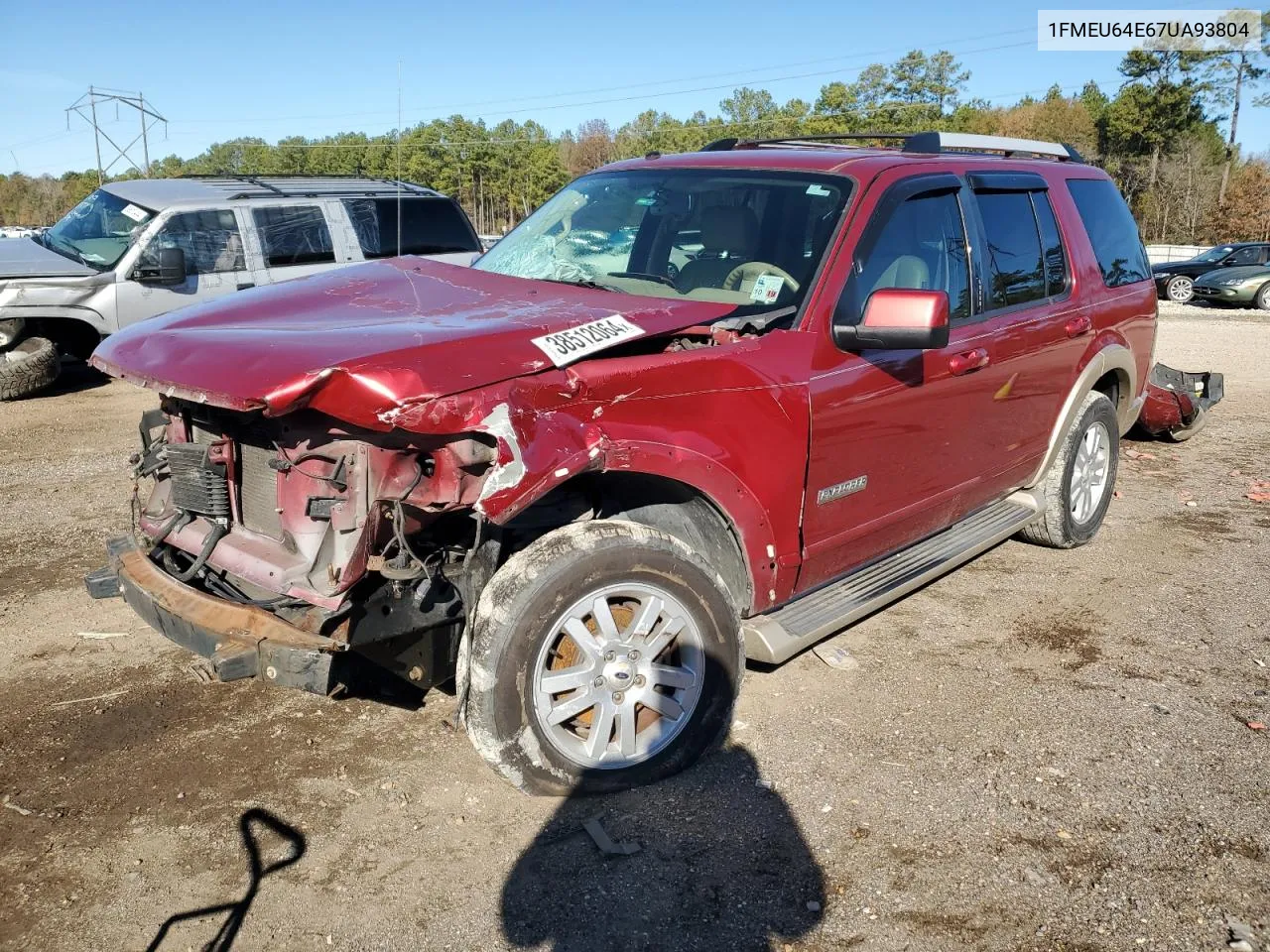 2007 Ford Explorer Eddie Bauer VIN: 1FMEU64E67UA93804 Lot: 61320684