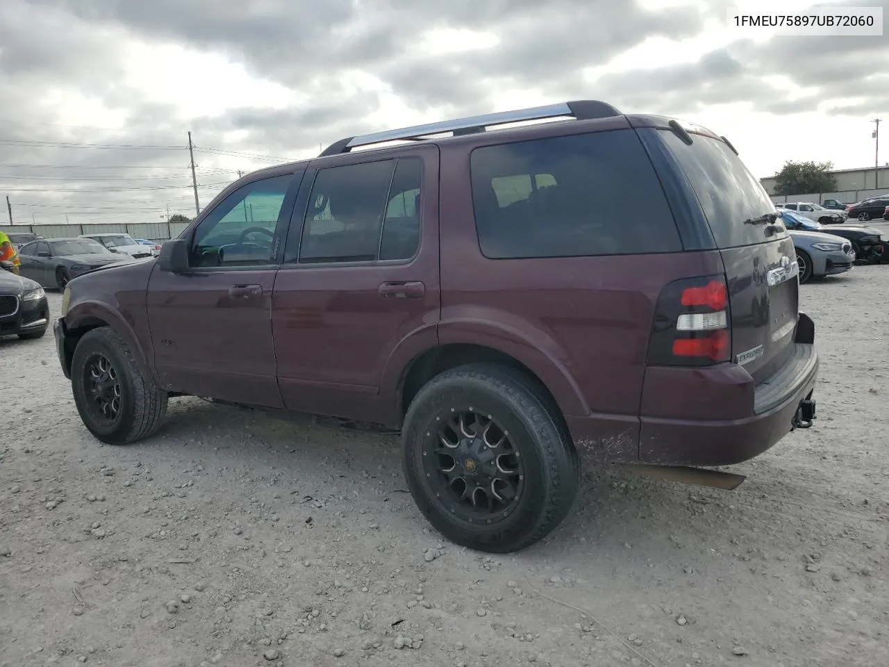 2007 Ford Explorer Limited VIN: 1FMEU75897UB72060 Lot: 65399774