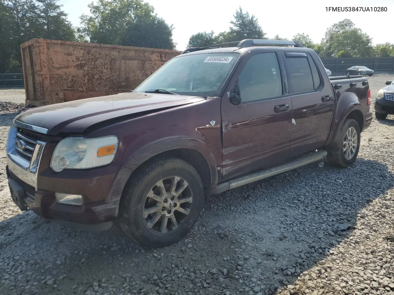 2007 Ford Explorer Sport Trac Limited VIN: 1FMEU53847UA10280 Lot: 65559234