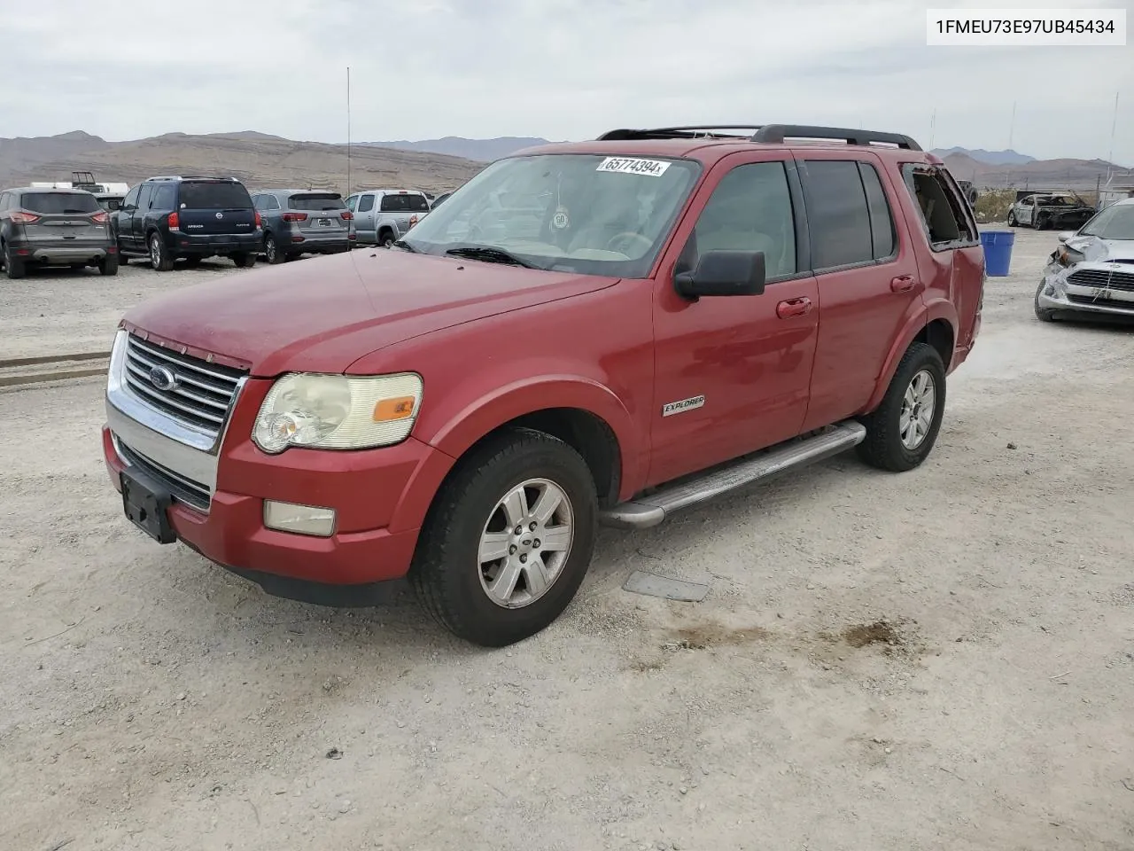 2007 Ford Explorer Xlt VIN: 1FMEU73E97UB45434 Lot: 65774394