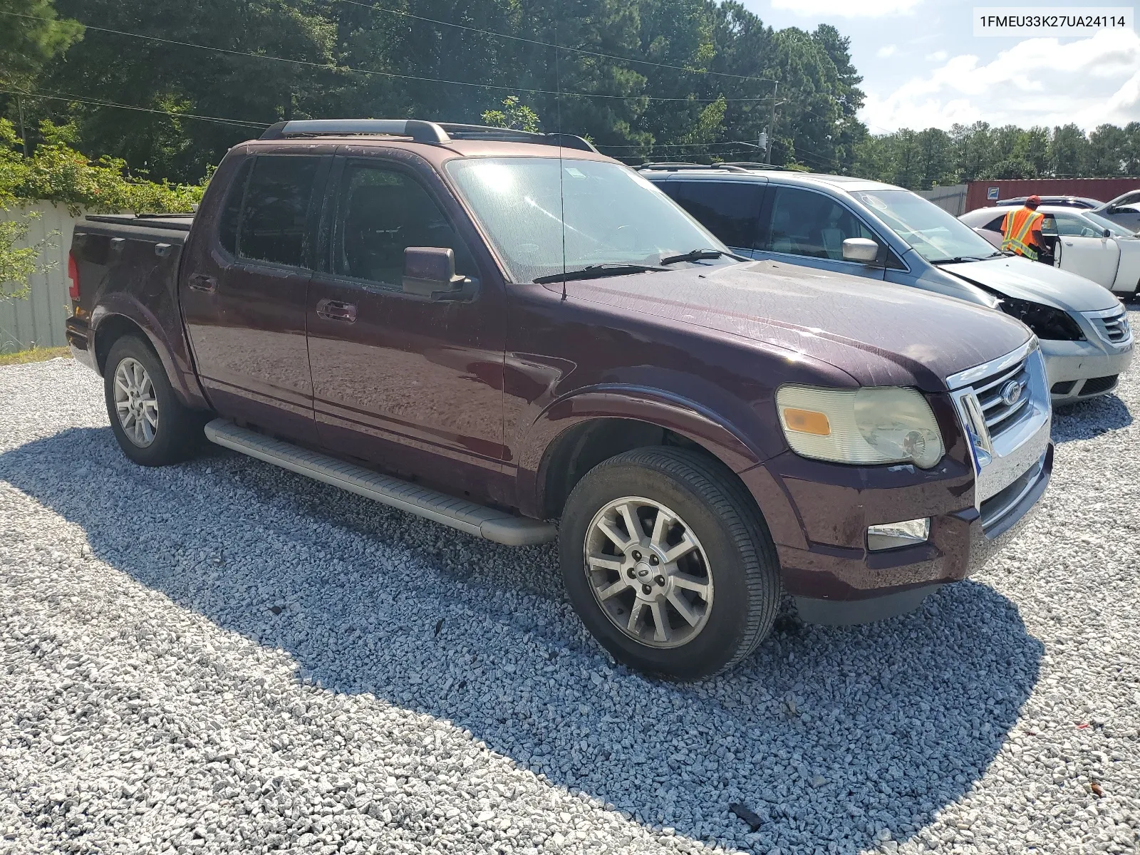 1FMEU33K27UA24114 2007 Ford Explorer Sport Trac Limited