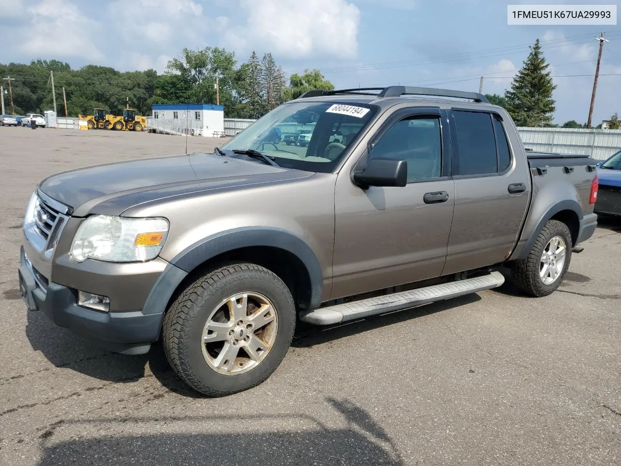 1FMEU51K67UA29993 2007 Ford Explorer Sport Trac Xlt