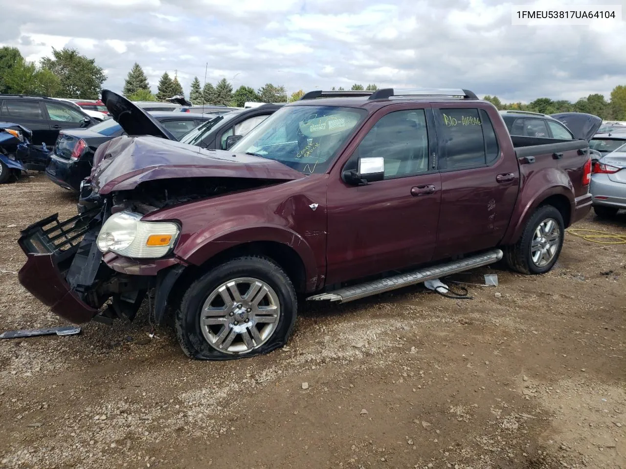 1FMEU53817UA64104 2007 Ford Explorer Sport Trac Limited