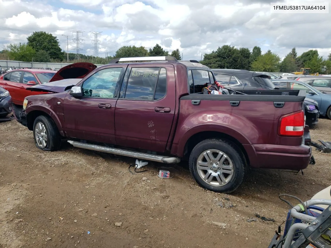 2007 Ford Explorer Sport Trac Limited VIN: 1FMEU53817UA64104 Lot: 68659064