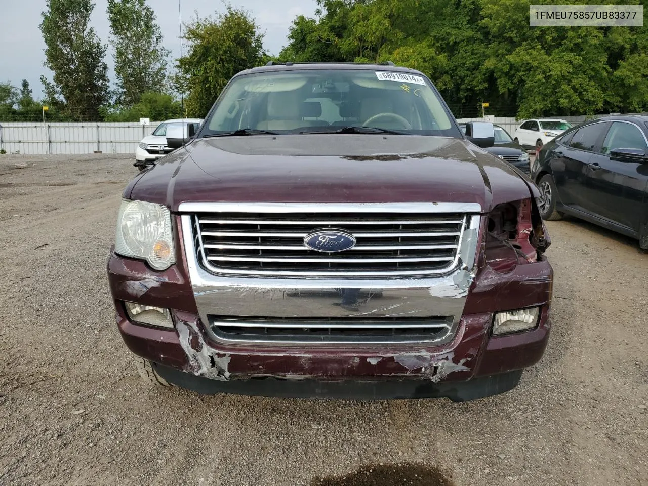 2007 Ford Explorer Limited VIN: 1FMEU75857UB83377 Lot: 68919814