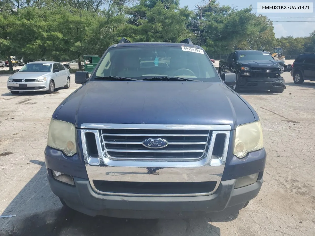 2007 Ford Explorer Sport Trac Xlt VIN: 1FMEU31KX7UA51421 Lot: 69154794