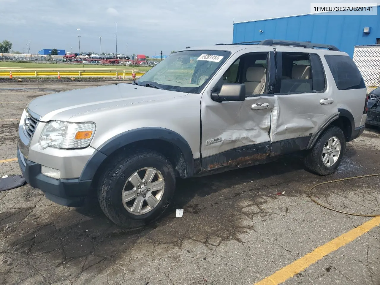 2007 Ford Explorer Xlt VIN: 1FMEU73E27UB29141 Lot: 69287814