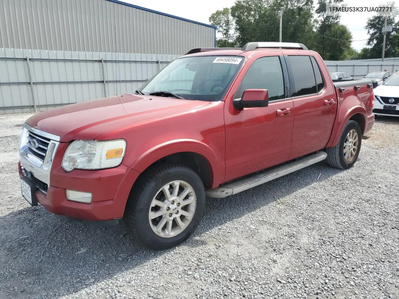 1FMEU53K37UA07771 2007 Ford Explorer Sport Trac Limited