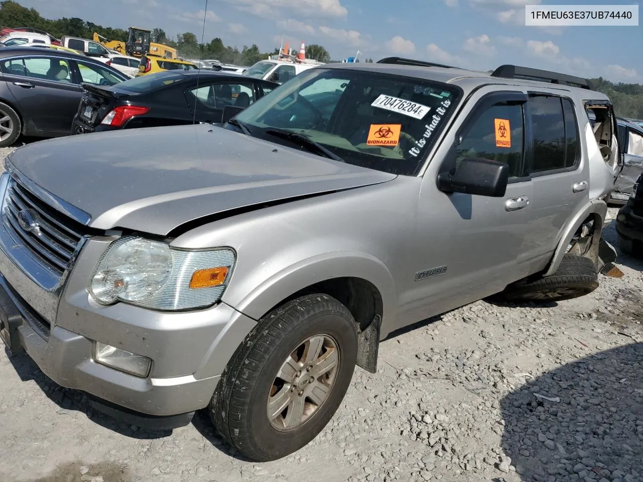 2007 Ford Explorer Xlt VIN: 1FMEU63E37UB74440 Lot: 70476284