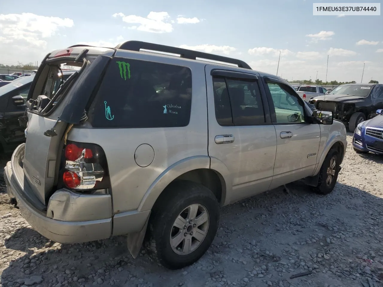 2007 Ford Explorer Xlt VIN: 1FMEU63E37UB74440 Lot: 70476284