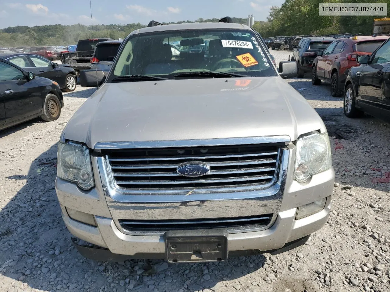 2007 Ford Explorer Xlt VIN: 1FMEU63E37UB74440 Lot: 70476284