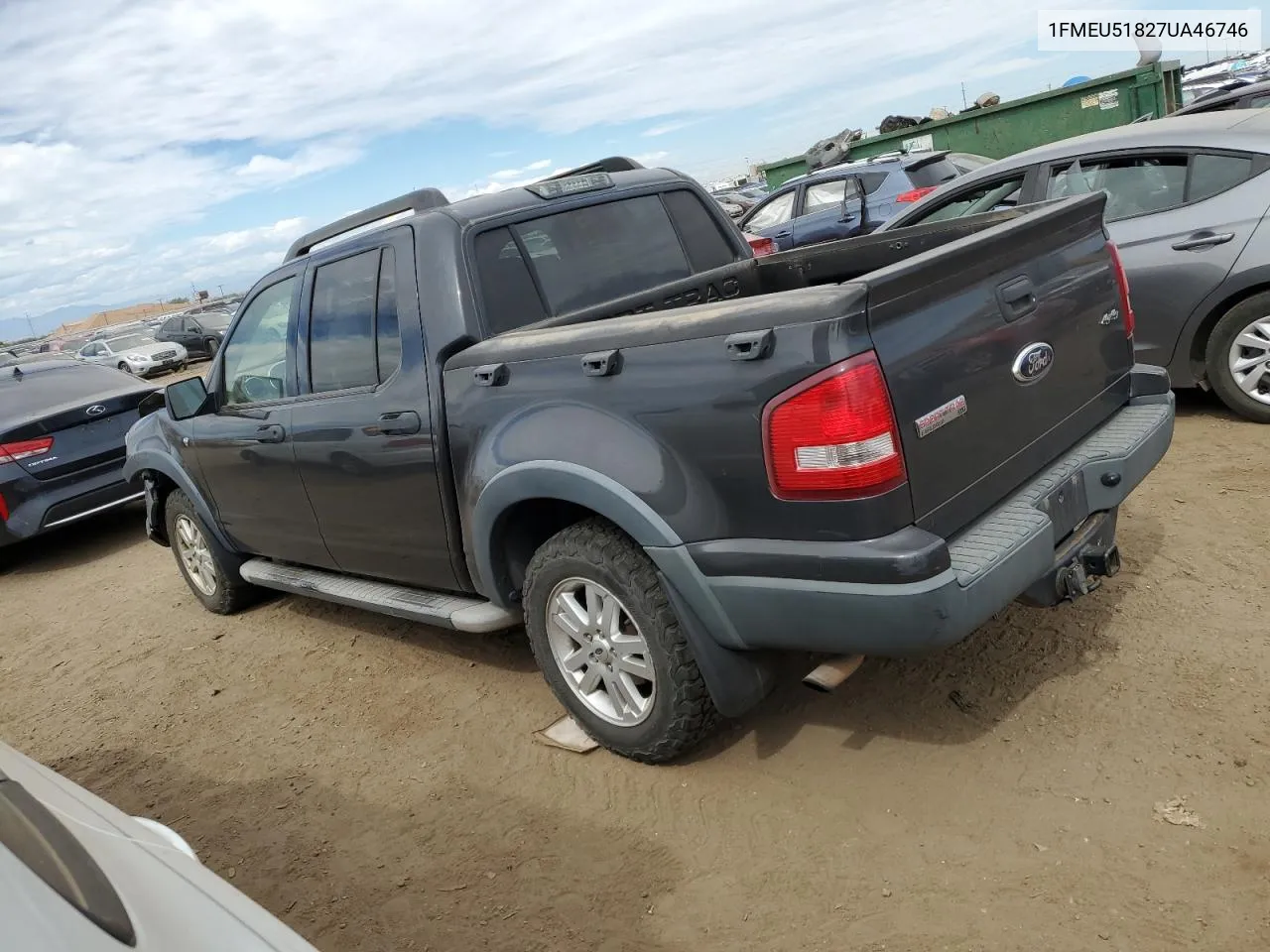 1FMEU51827UA46746 2007 Ford Explorer Sport Trac Xlt