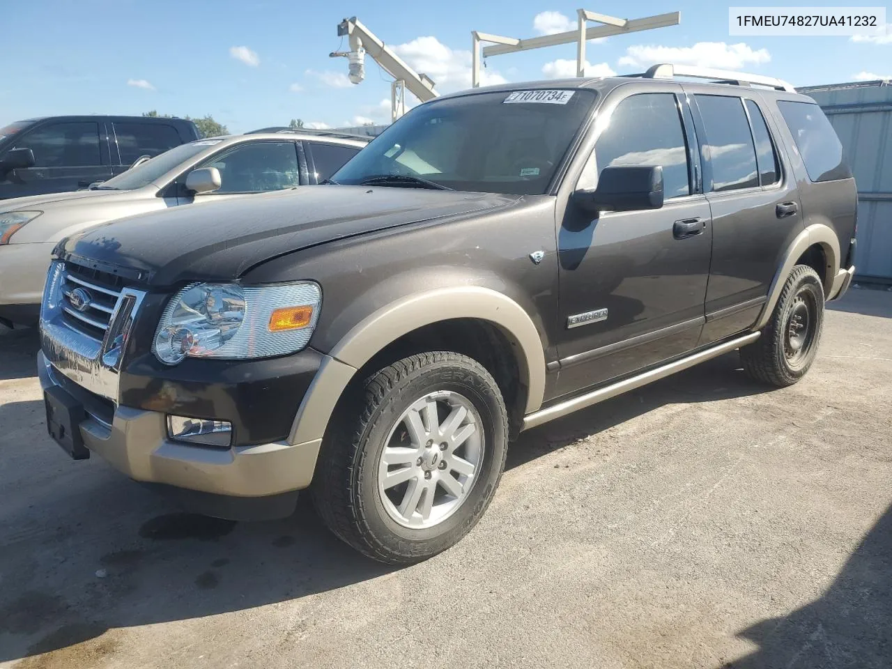 2007 Ford Explorer Eddie Bauer VIN: 1FMEU74827UA41232 Lot: 71070734