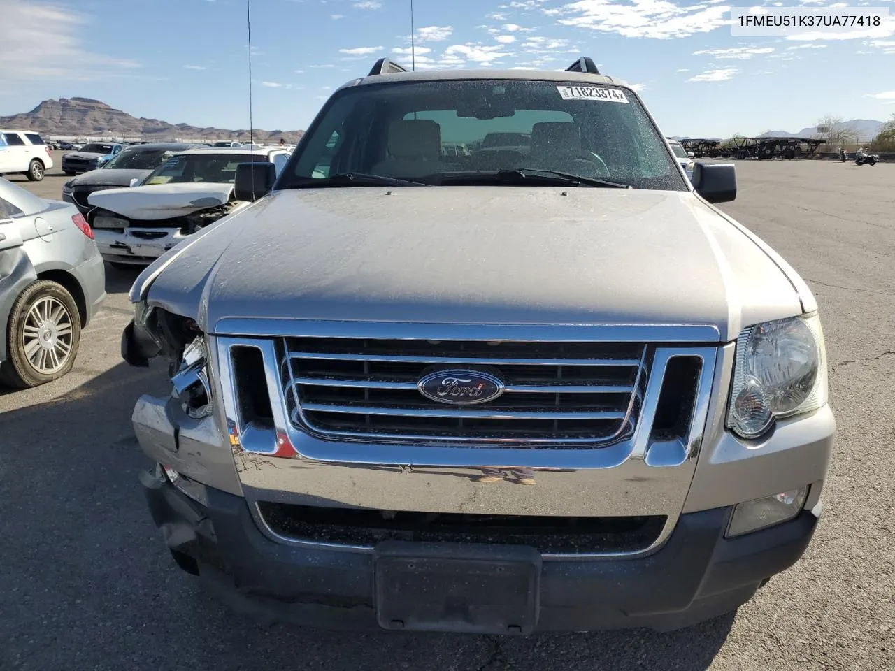 2007 Ford Explorer Sport Trac Xlt VIN: 1FMEU51K37UA77418 Lot: 71823374