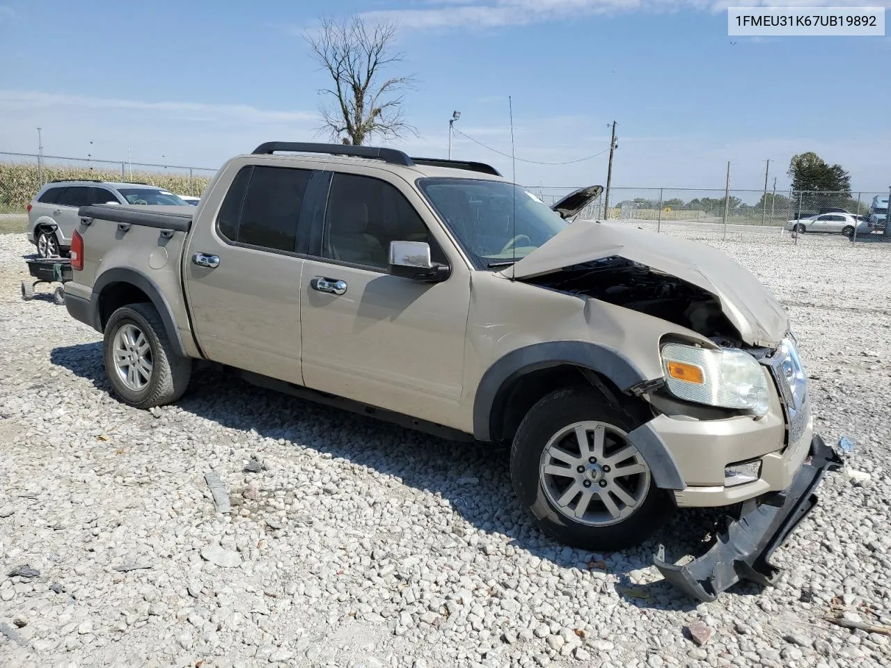 2007 Ford Explorer Sport Trac Xlt VIN: 1FMEU31K67UB19892 Lot: 72061484