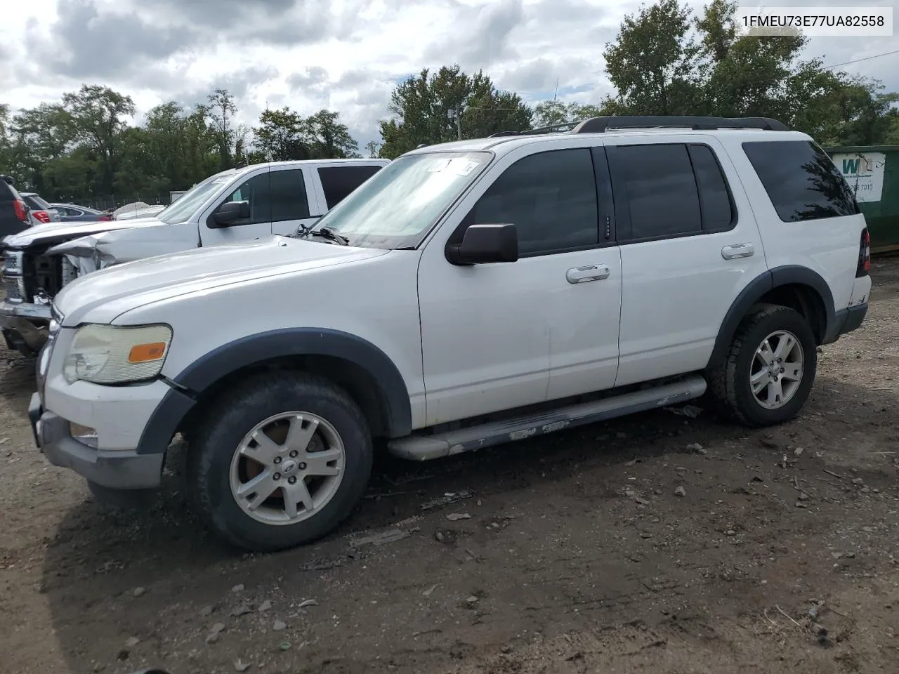 2007 Ford Explorer Xlt VIN: 1FMEU73E77UA82558 Lot: 72210234