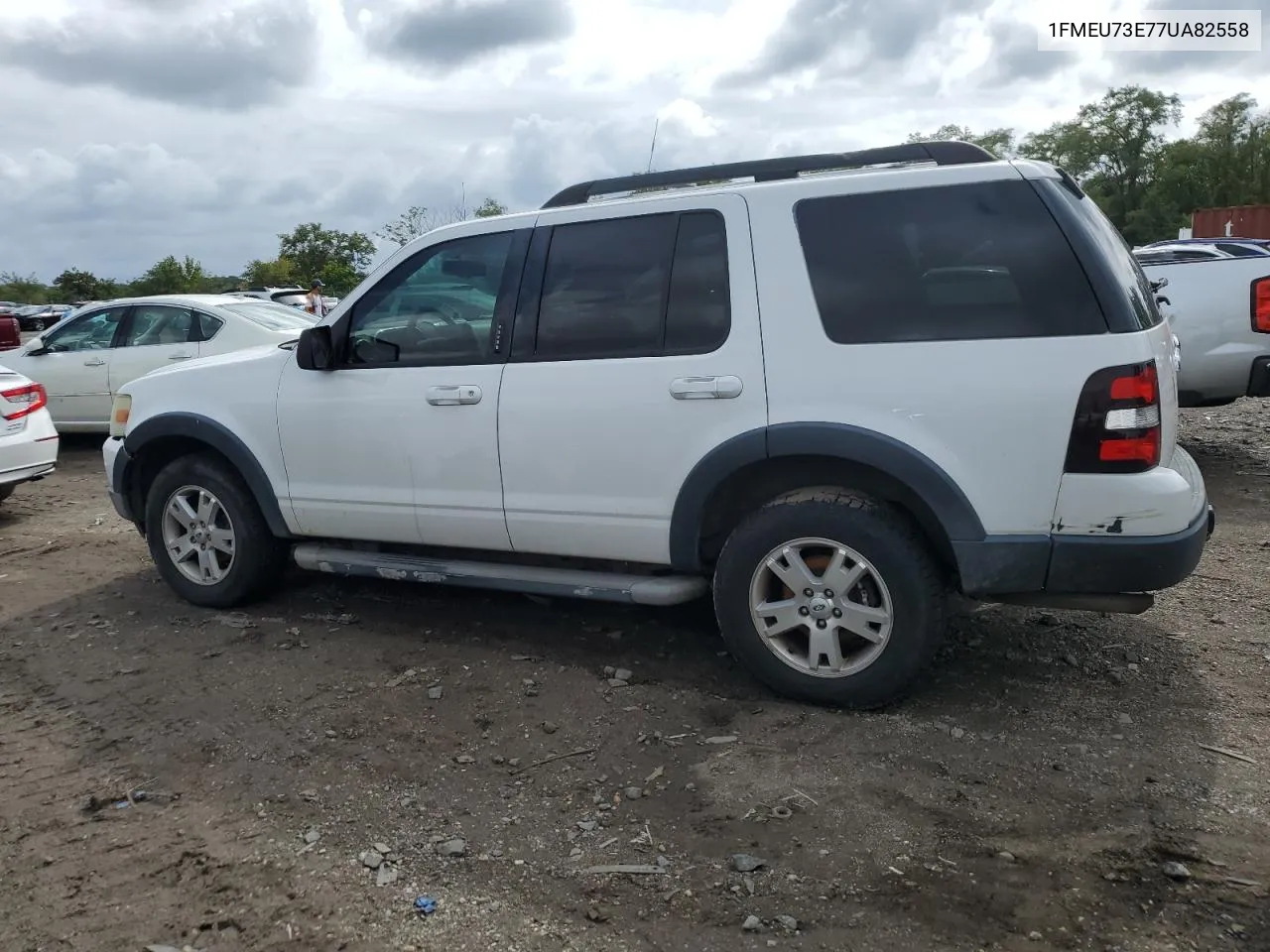 2007 Ford Explorer Xlt VIN: 1FMEU73E77UA82558 Lot: 72210234