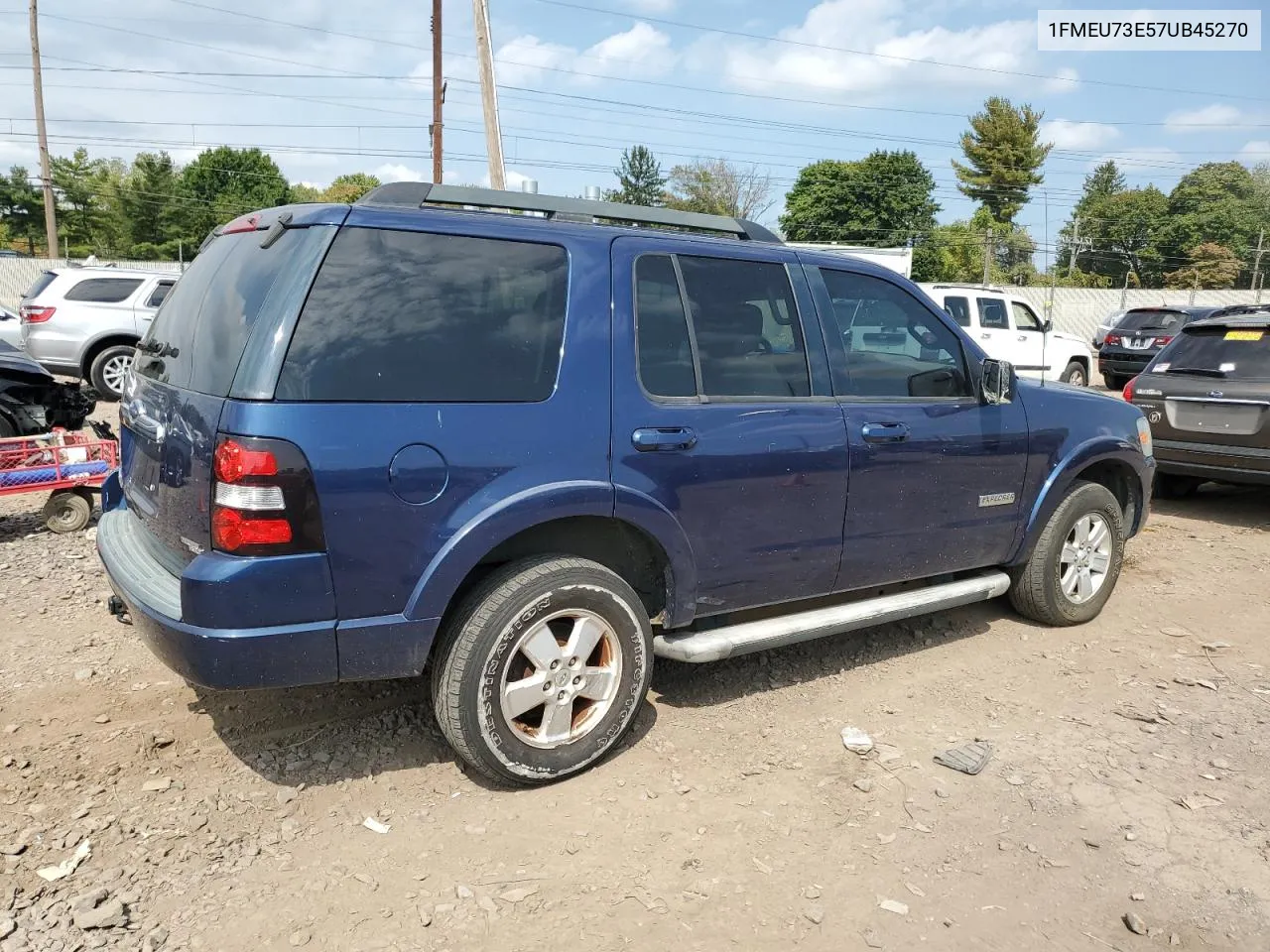 2007 Ford Explorer Xlt VIN: 1FMEU73E57UB45270 Lot: 72600784