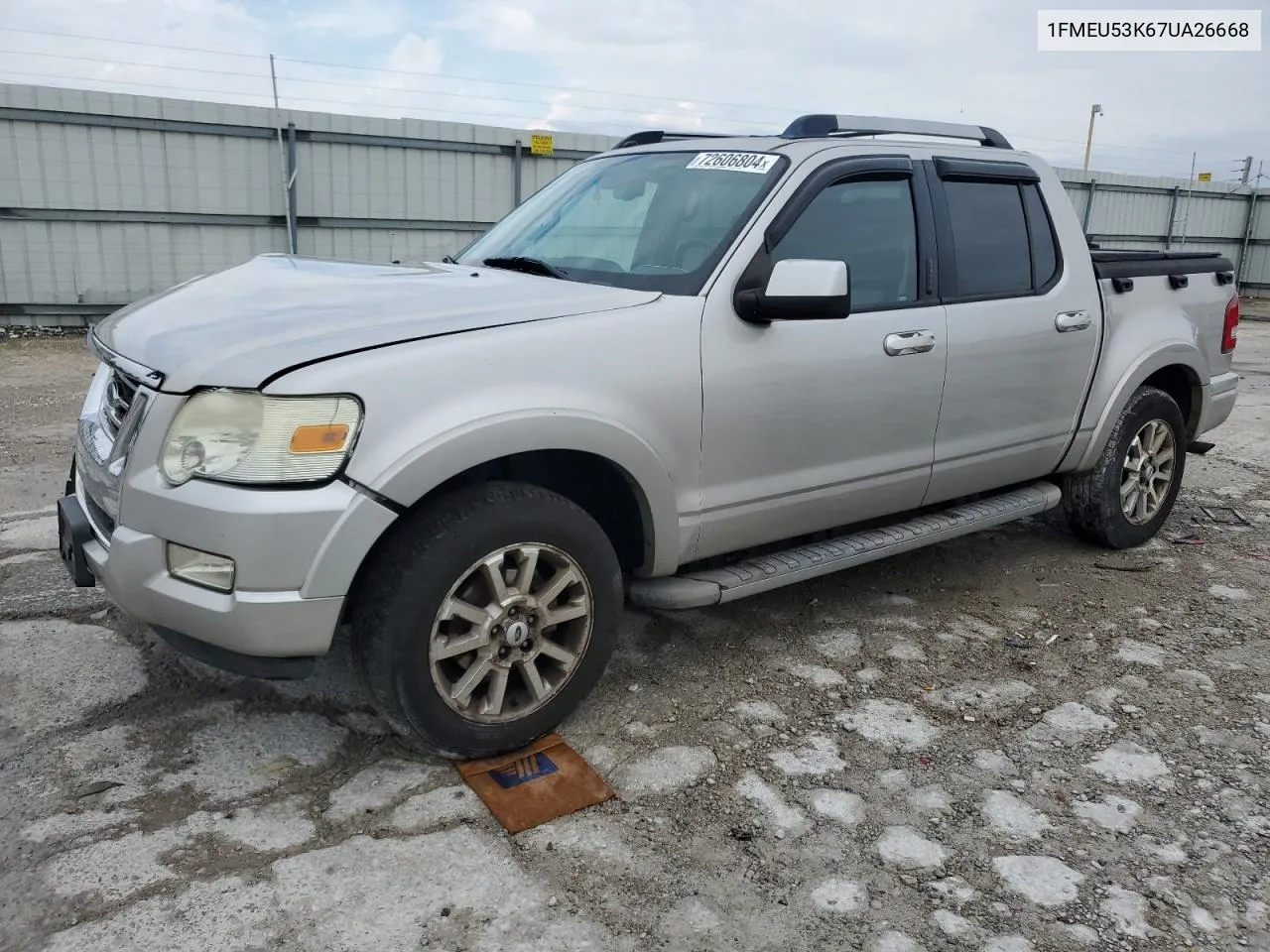 2007 Ford Explorer Sport Trac Limited VIN: 1FMEU53K67UA26668 Lot: 72606804