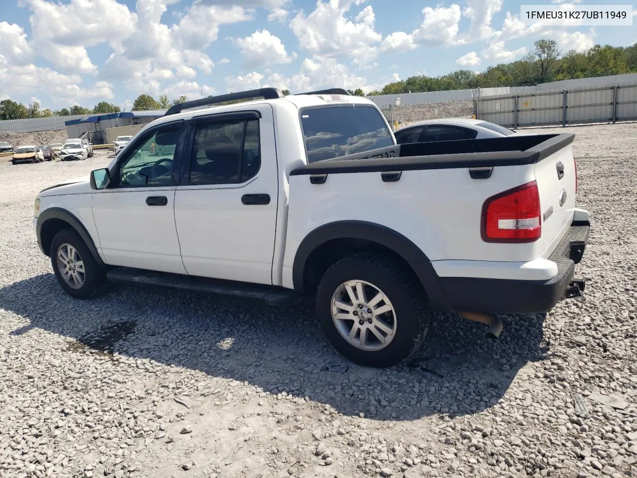 2007 Ford Explorer Sport Trac Xlt VIN: 1FMEU31K27UB11949 Lot: 72653594