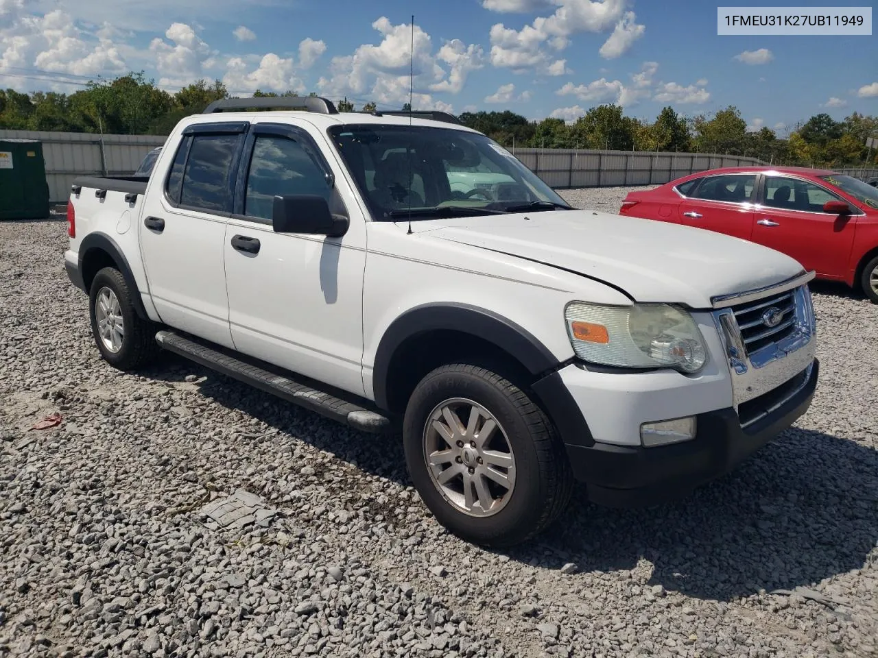 2007 Ford Explorer Sport Trac Xlt VIN: 1FMEU31K27UB11949 Lot: 72653594