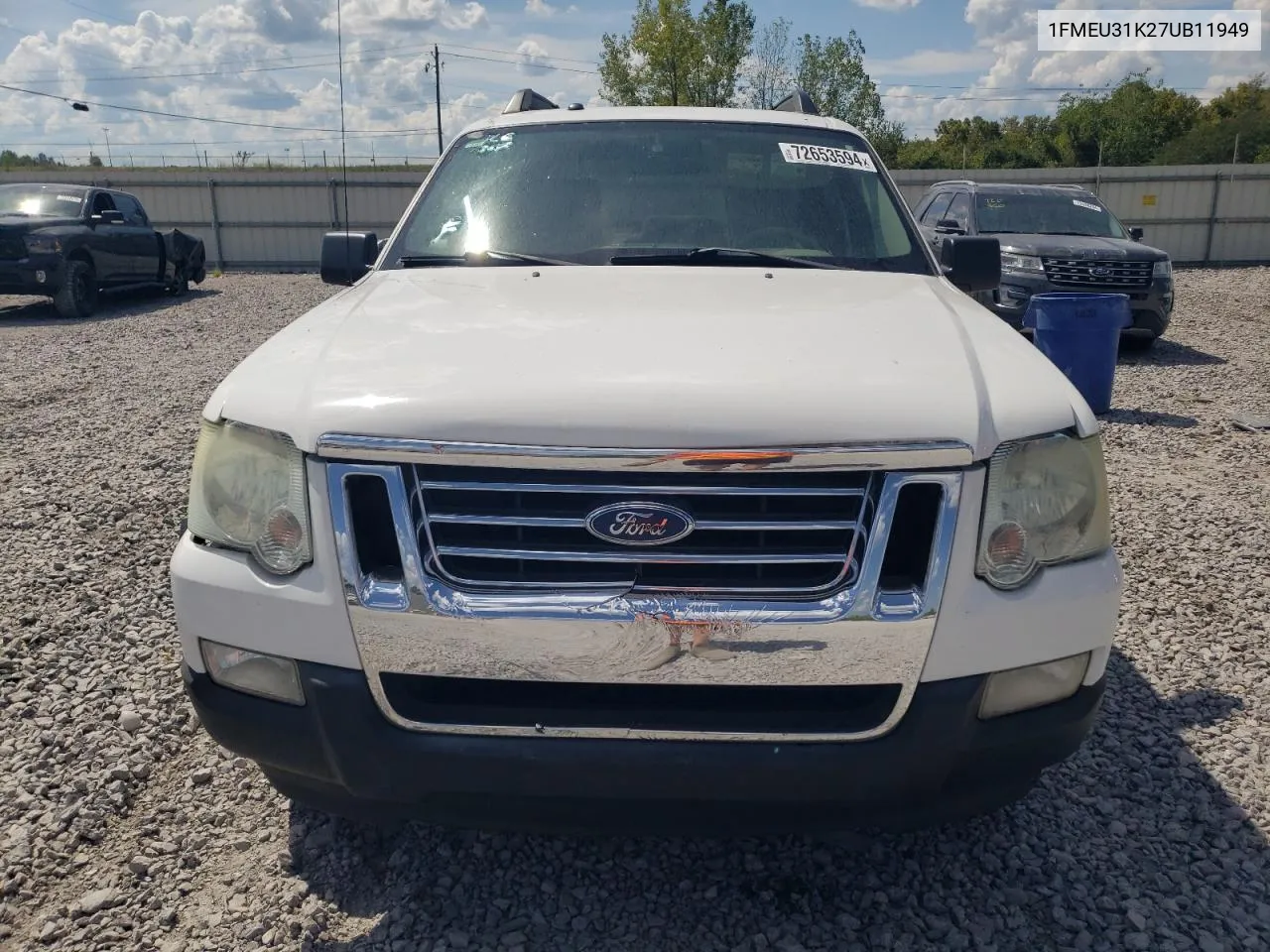 2007 Ford Explorer Sport Trac Xlt VIN: 1FMEU31K27UB11949 Lot: 72653594